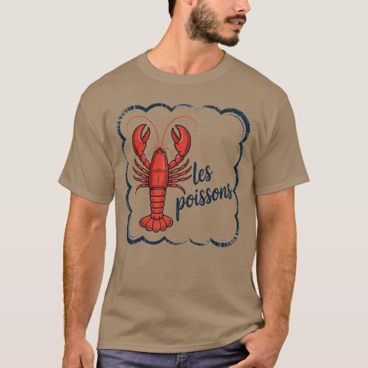Kreeft Lover Gifts & Seafood Festival Kleding Vin T-shirt (Voorkant)
