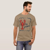 Kreeft Lover Gifts & Seafood Festival Kleding Vin T-shirt (Voorkant volledig)