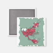 Kreeft met angst magneet (Voorkant / Achterkant)