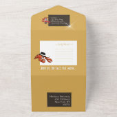 Kreeft Mobster 🦞 Funny Cartoon Gangster All In One Uitnodiging (Buitenkant)