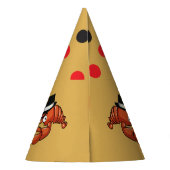 Kreeft Mobster 🦞 Funny Cartoon Gangster Feesthoedjes (Achterkant)