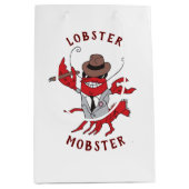Kreeft Mobster 🦞 Funny Cartoon Gangster Medium Cadeauzakje (Voorkant)