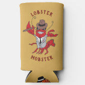 Kreeft Mobster 🦞 Funny Cartoon Gangster Seltzer Blikjeskoeler (Voorkant)