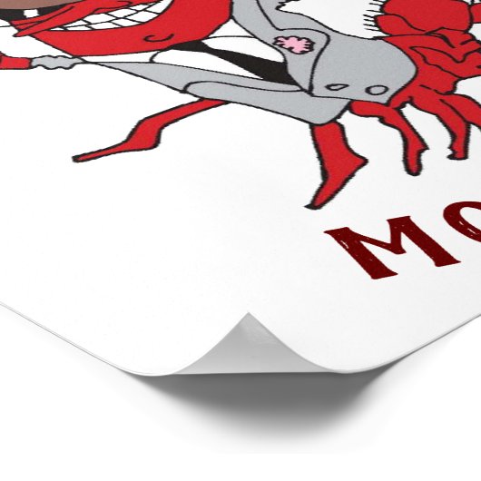 Kreeft Mobster 🦞 Grappige Gangster Grote Gag Gift Poster (Hoek)