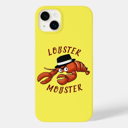 Kreeft Mobster 🦞 Schattigee Cartoon gangster met Case-Mate iPhone Case (Achterkant)