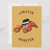 Kreeft Mobster 🦞 Schattigee Cartoon gangster met  Kaart (Achterkant)