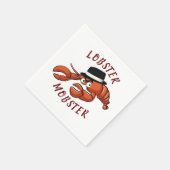 Kreeft Mobster 🦞 Schattigee Cartoon gangster met Servet (Hoek)