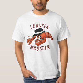 Kreeft Mobster 🦞 Schattigee Cartoon gangster met  T-shirt