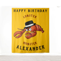 Kreeft Mobster 🦞 Schattigee Cartoon gangster met 