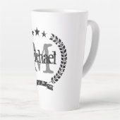  kreeft naam monogram latte koffie mok gift (Rechterhoek)