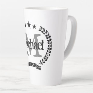 kreeft naam monogram latte koffie mok gift