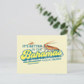 Kreeft Nassau Bahama's Briefkaart Vakantie Cruise (Staand voorkant)