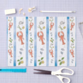 Kreeft Nautical Seafood Citrus Citrus Waterverf Tissuepapier (Craft)