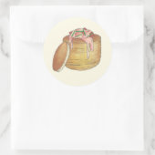 Kreeft Newburg Newberg Retro Seafood Vol-au-Vent Ronde Sticker (Tas)