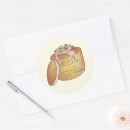 Kreeft Newburg Newberg Retro Seafood Vol-au-Vent Ronde Sticker