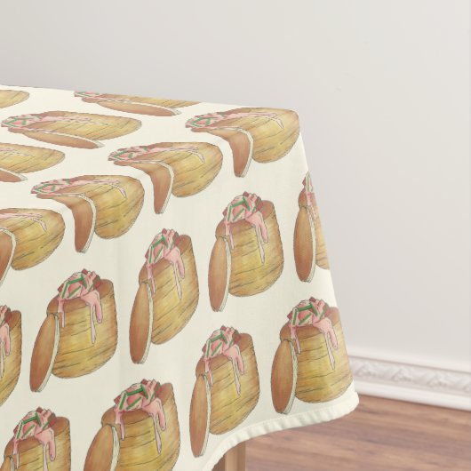 Kreeft Newburg Newberg Retro Seafood Vol-au-Vent Tafelkleed (Voorbeeld)