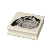 Kreeft Newburg Newberg Retro Vis en zeevruchten Bl Rubberstempel (Stempel)