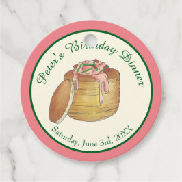 Kreeft Newburg Newberg Vis en zeevruchten Diner Pa Bedankjes Labels