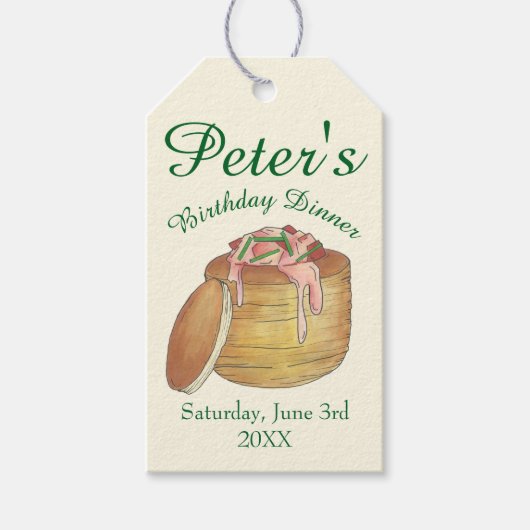 Kreeft Newburg Newberg Vis en zeevruchten Diner Pa Cadeaulabel (Voorkant)