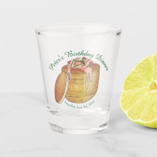 Kreeft Newburg Newberg Vis en zeevruchten Diner Pa Shot Glas