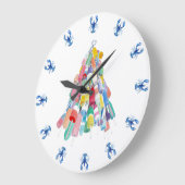 Kreeft O'Clock - Blauw Grote Klok (Hoek)
