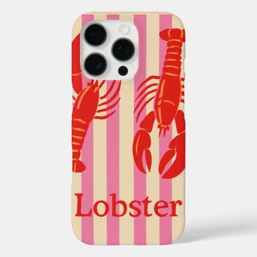 Kreeft Pop Bold Crustaceans op Snoep Stripes Case-Mate iPhone Case (Achterkant)