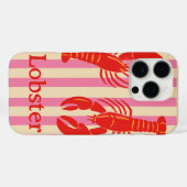 Kreeft Pop Bold Crustaceans op Snoep Stripes Case-Mate iPhone Case (Achterkant (horizontaal))