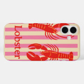 Kreeft Pop Bold Crustaceans op Snoep Stripes Case-Mate iPhone Case (Achterkant (horizontaal))