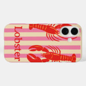 Kreeft Pop Bold Schaaldieren op Suikerstrepen Case-Mate iPhone Case (Achterkant (horizontaal))