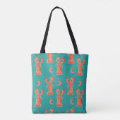 Kreeft Rivierkreeft Aquarel Handgeschilderd Patroo Tote Bag (Achterkant)