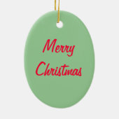 Kreeft rivierkreeft Santa Klauwen, bewerk tekst Keramisch Ornament (Achterkant)