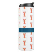 Kreeft Rivierkreeft Schaaldier Aquarel Monogram Thermosbeker (Gedraaid links)