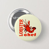 kreeft ronde button 5,7 cm (Voorkant /achterkant)