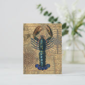 Kreeft Schelpdieren Zeevruchten Maine Classic Ocea Briefkaart (Staand voorkant)