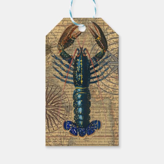 Kreeft Schelpdieren Zeevruchten Maine Classic Ocea Cadeaulabel (Voorkant)