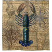 Kreeft Schelpdieren Zeevruchten Maine Classic Ocea Douchegordijn (Voorkant)