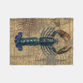 Kreeft Schelpdieren Zeevruchten Maine Classic Ocea Fleece Deken (Voorkant (Horizontaal))