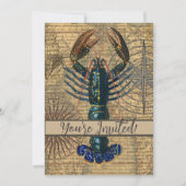 Kreeft Schelpdieren Zeevruchten Maine Classic Ocea Kaart (Voorkant)