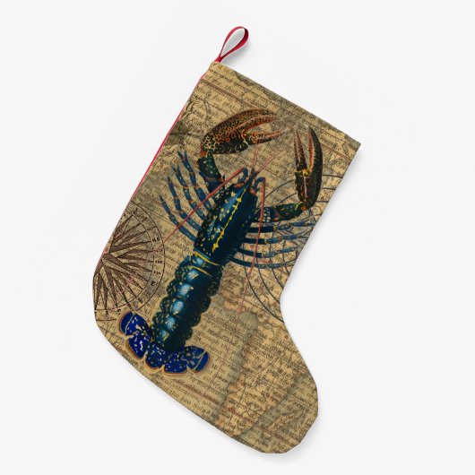 Kreeft Schelpdieren Zeevruchten Maine Classic Ocea Kleine Kerstsok (Voorkant (Hangend))