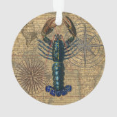 Kreeft Schelpdieren Zeevruchten Maine Classic Ocea Ornament (achterkant)