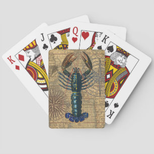 Kreeft Schelpdieren Zeevruchten Maine Classic Ocea Pokerkaarten