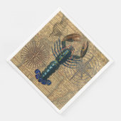 Kreeft Schelpdieren Zeevruchten Maine Classic Ocea Servet (Hoek)