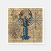 Kreeft Schelpdieren Zeevruchten Maine Classic Ocea Servet (Voorkant)