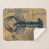 Kreeft Schelpdieren Zeevruchten Maine Classic Ocea Sherpa Deken (Voorkant (horizontaal))