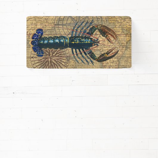 Kreeft Schelpdieren Zeevruchten Maine Classic Ocea Spandoek (Insitu)