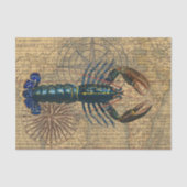 Kreeft Schelpdieren Zeevruchten Maine Classic Ocea Tissuepapier (Voorkant)