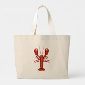 Kreeft Schilderij Nautilus Kust Grote Tote Bag (Achterkant)