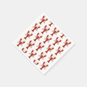 Kreeft Schilderij Nautilus Patroon Kust Servet (Hoek)