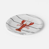 Kreeft schilderij Nautische Schip Kust Papieren Bordje (Gekanteld)