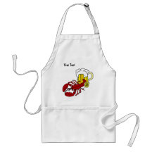Kreeft Schort met aangepaste tekst